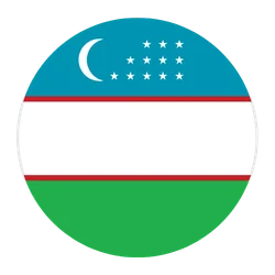 Uzbekistan Circle Flag